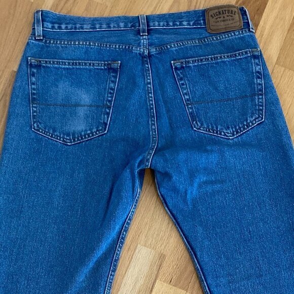 Levis Signature Regular Fit Faded Medium Wash Jeans Size 36 x 32 - Picture 6 of 9